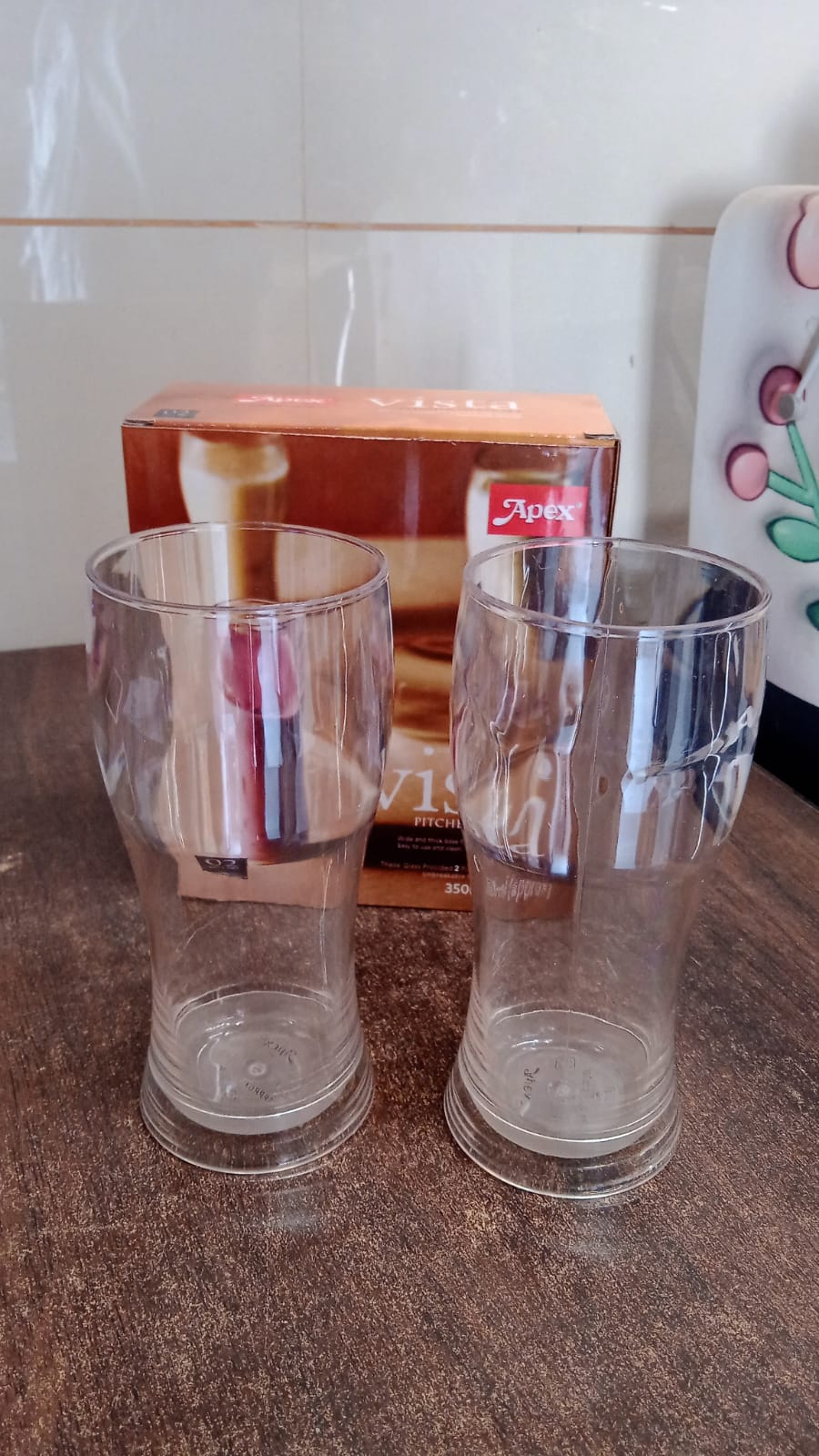 Apex Vista Unbreakable Pitcher Glass Set – 350 ML (Approx) | 2-Piece Apex Vista Unbreakable Pitcher Glass Set – 350 ML (Approx) | 2-Piece